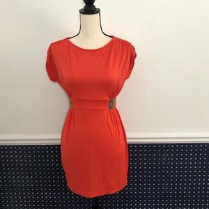 Soprano Coral Embroidered Dress